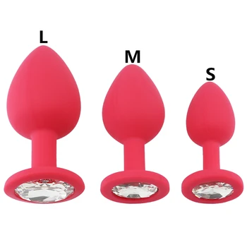 S/M/L Silicone Anal Butt Plug Unisex Stopper Male Masturbator Adult Toys For Men Women Anus Trainer Stimulater Massage G Spot 2