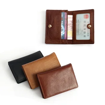 

Genuine leather anti-theft credit card card oil wax leather card card card holder business card holder multi card card holder