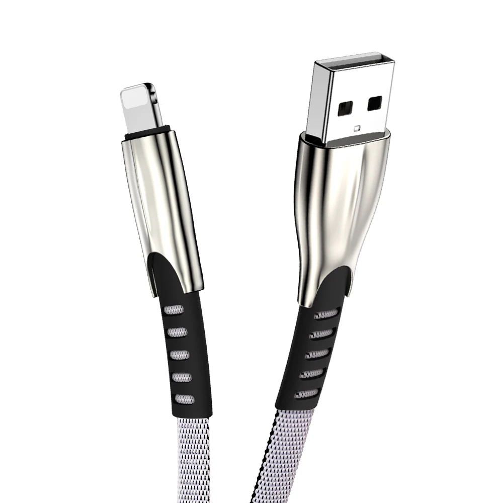 Кабель USB для зарядки и передачи данных для Apple iPhone 6, 6 S, 7, 8 Plus, шнур X, XR, XS, Max, 11 Pro, iPad, для мобильного телефона, длина 2 м, 3 м, 3 А, быстрая зарядка - Цвет: Белый
