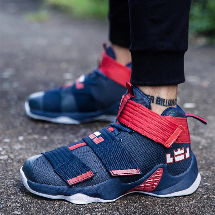 Мужская обувь с высоким берцем, амортизирующие кроссовки для женщин, для улицы, для детей, студентов, тренировочная обувь, устойчивая дышащая обувь на шнуровке, Zapatillas