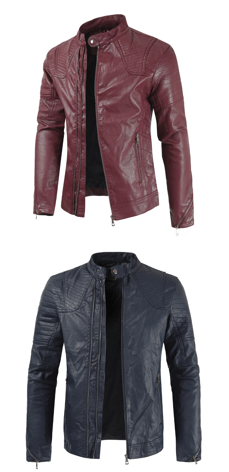 Новые продукты кожаное пальто мужское кожаное пальто корейский стиль тренд приталенная кожаная куртка большого размера пальто большого размера