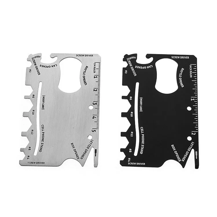 

Yangjiang Multi-functional Saber Card Tool Card Knife Stainless Steel Tool Card Knife Screw Multi-Purpose Tool