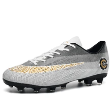 Мужские футбольные бутсы с шипами; летние дышащие кроссовки для мальчиков; Легкая спортивная обувь; детские Нескользящие кроссовки