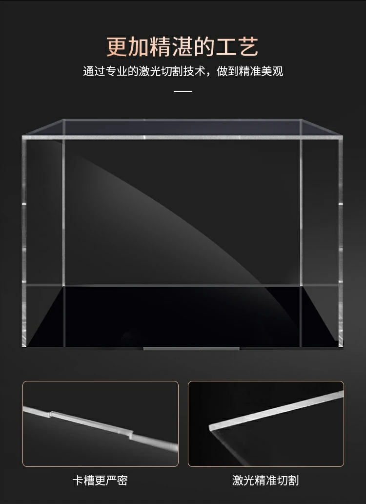 Piececool Sedan Model Box Phoenix Coronet Dust Cover Metal Only Show Jigsaw Puzzle Acrylic High Dustproof Box