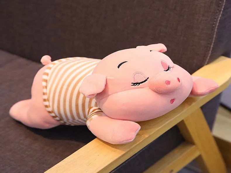 32/40/55/70cm1pc детская милая плюшевая игрушка в полоску со Свинкой Мягкая игрушка "поросенок" мягкая жирная свинья подушка для девочек подарок на день рождения дропшиппинг