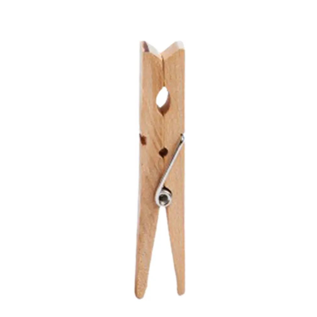 

Retro Clip Photo Wall Solid Color Wooden Clip Original Color Small Wooden Clip Photo Clip Decoration Fashion
