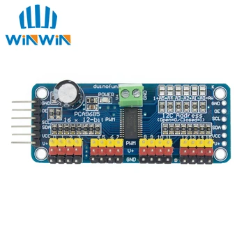 

1pcs PCA9685 16 Channel 12-bit PWM Servo motor Driver I2C Module Robot