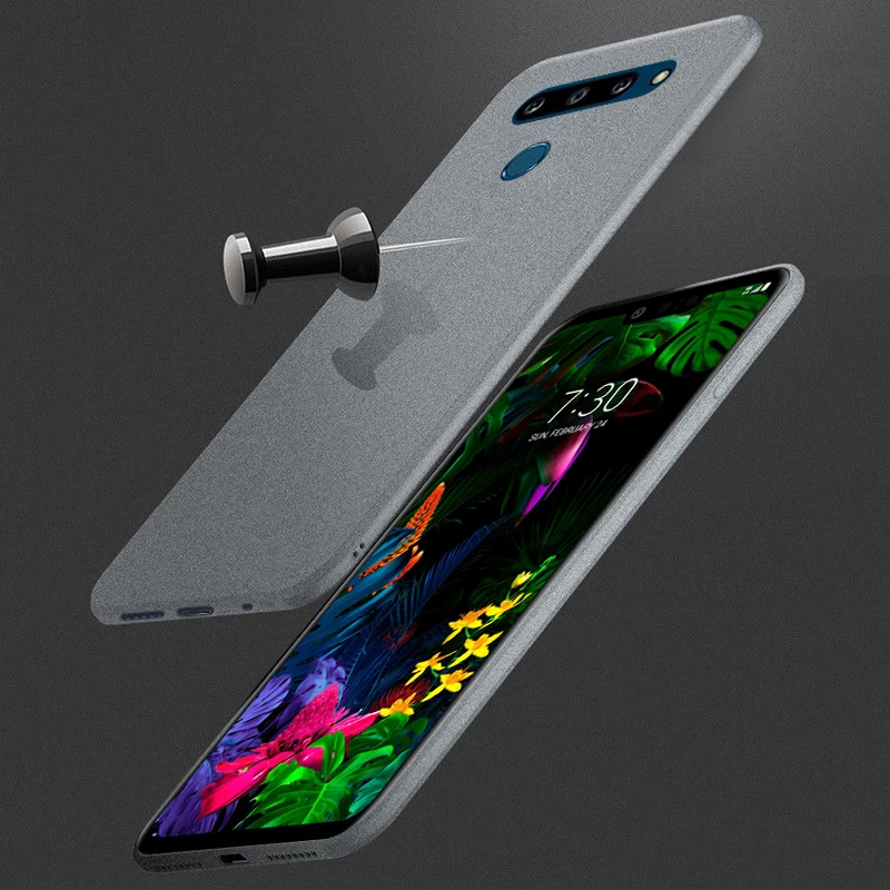 YISHANGOU Чехлы для LG G8X ThinQ G8 G5 G6 G7 V30 V40 K40 тонкий мягкий силиконовый песчаник Матовый