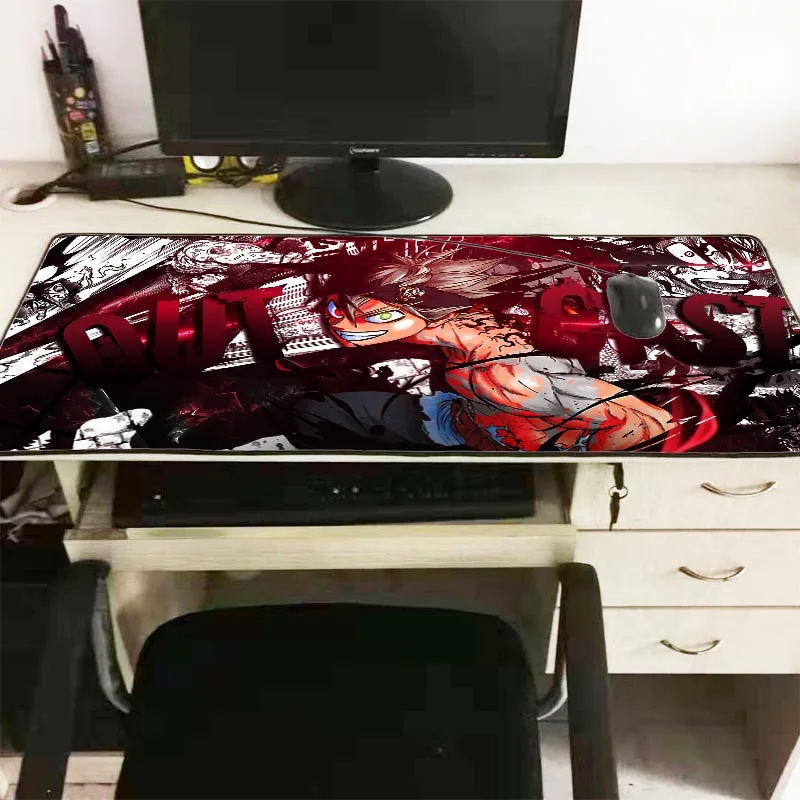 XGZ Black Clover Anime Large Size Gaming Mouse Pad Anti-slip PC Computer Gamer Mousepad Desk Mat Lo