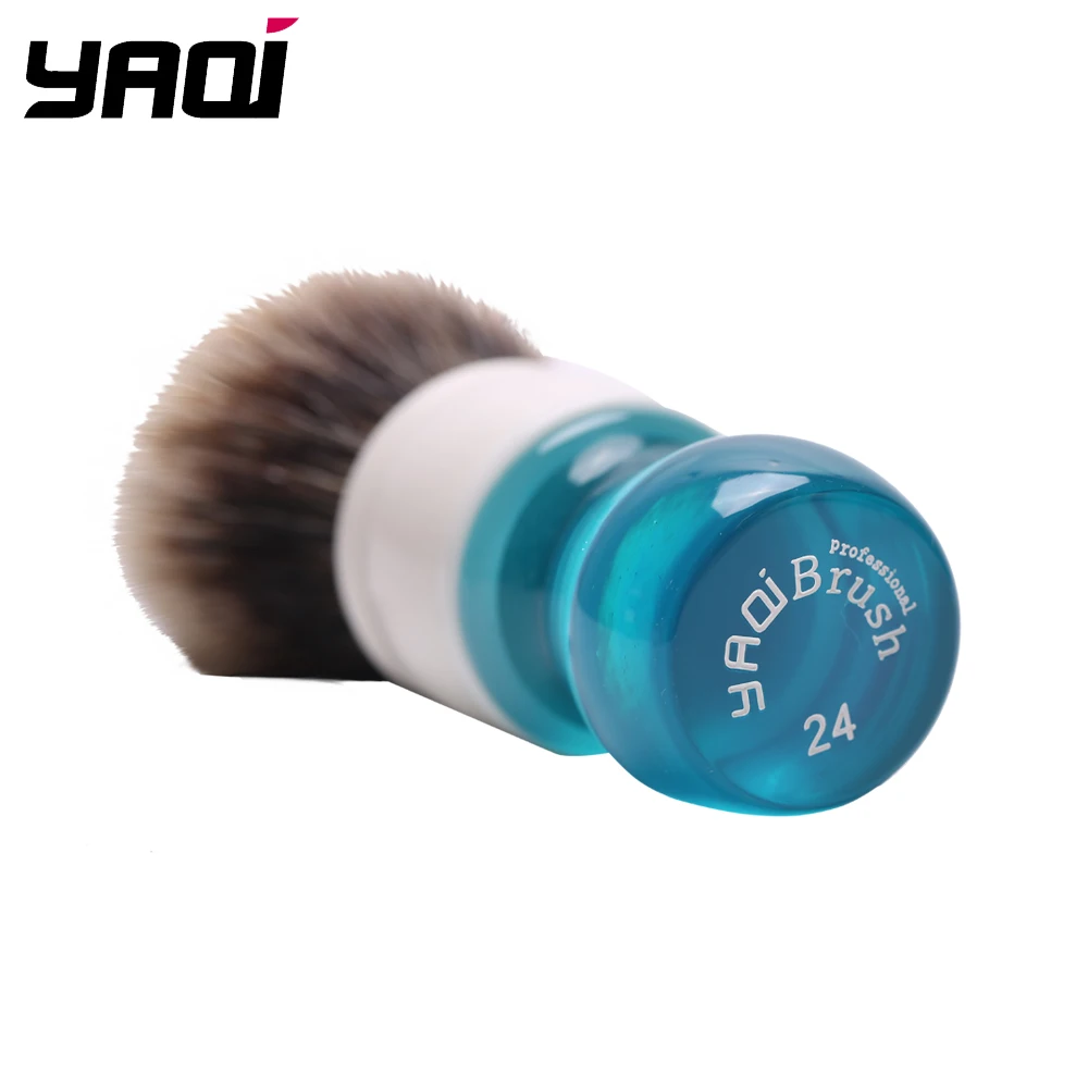 Yaqi 24 мм Аква две полосы барсук волос щетка для бритья