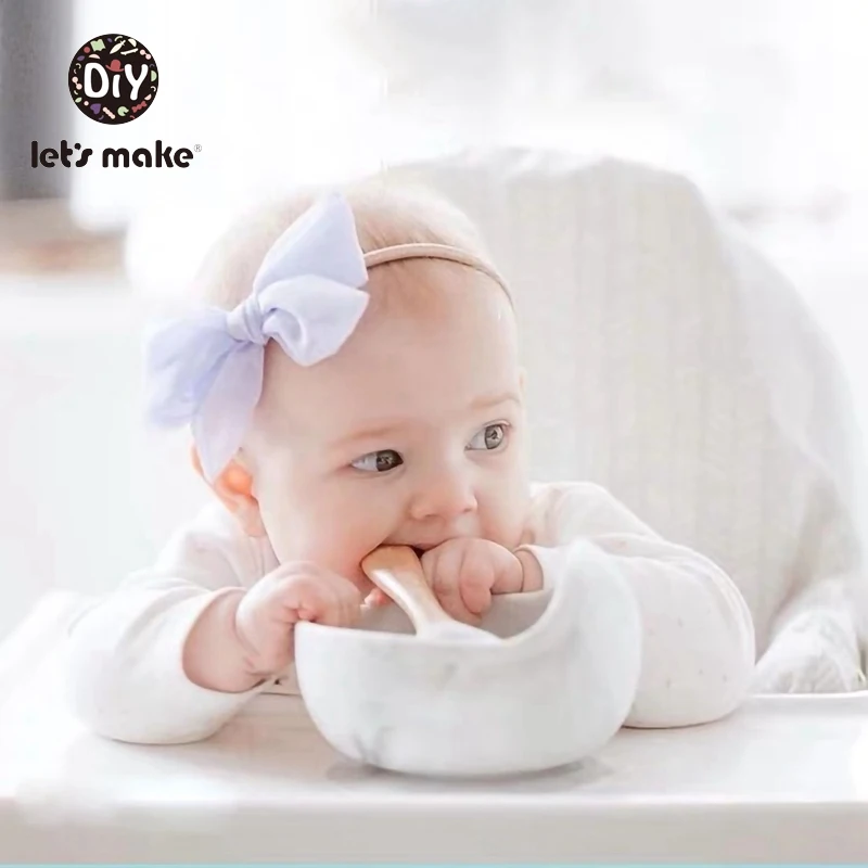 Let's Make/силиконовая тарелка для детей, Набор чашек и ложек, не содержит бисфенол, посуда для кормления детей, тарелка для малышей