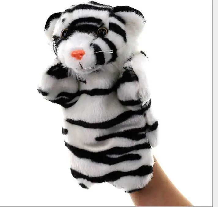 Tiger Plush Toy Hand Puppet Plush Toy Fantasy Deep Forest Series Finger Toy EG 