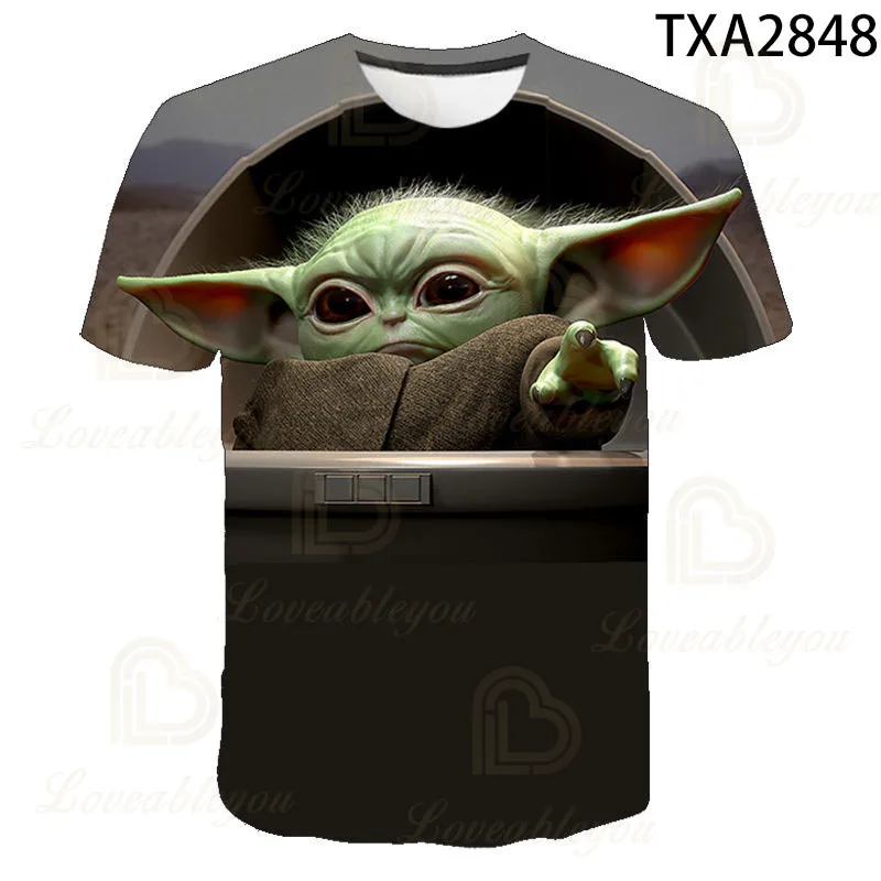 Детская футболка Yoda мандалор для мужчин и женщин из войн топы с 3D принтом крутая