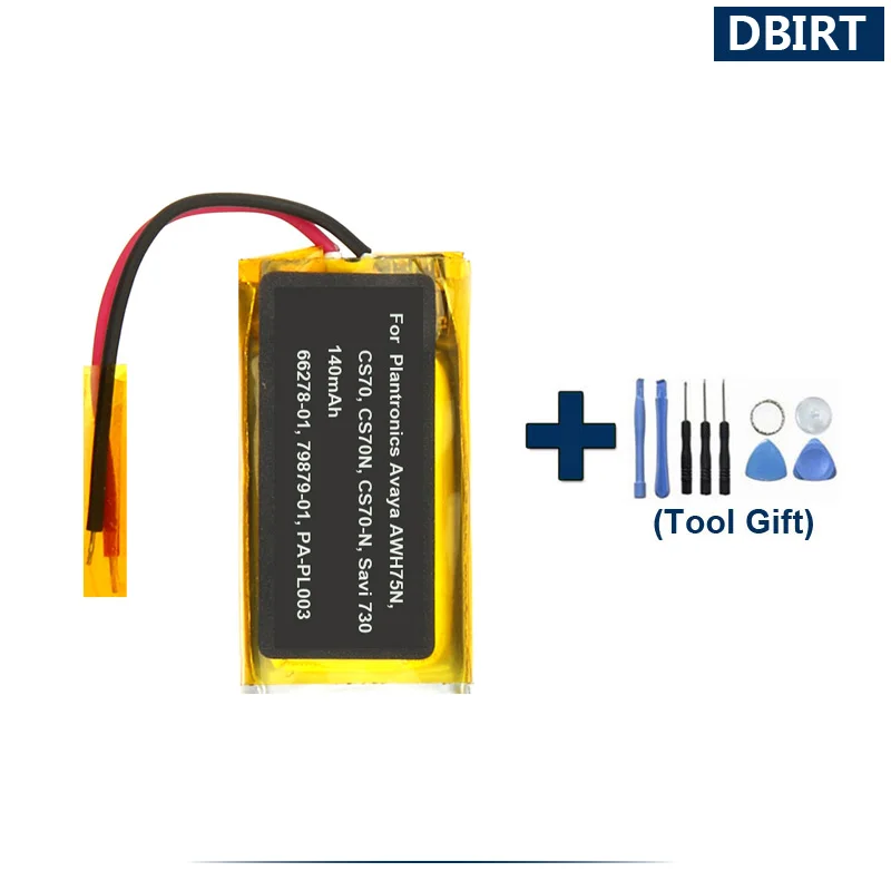 Batteria Da 140Mah Per Plantronics Avaya Awh75N Cs70 Cs70N Savi 730 Voyager Pro Hd Uc Pro W730 Wh210 Auricolare Bluetooth Akku