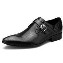 Italian Oxford Shoes For Men Shoes Genuine Leather Formal Wedding Pointed Toe Dress Shoes Monk Strap Shoes Italian Oxford Shoes For Men Shoes Genuine Leather Formal Wedding Pointed Toe Dress Shoes Monk Strap Shoes