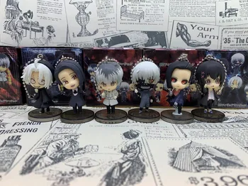 

Japan Anime TOKYO GHOUL Characters KEN KANEKI Cute Key Chain Collection Action Figure Toys