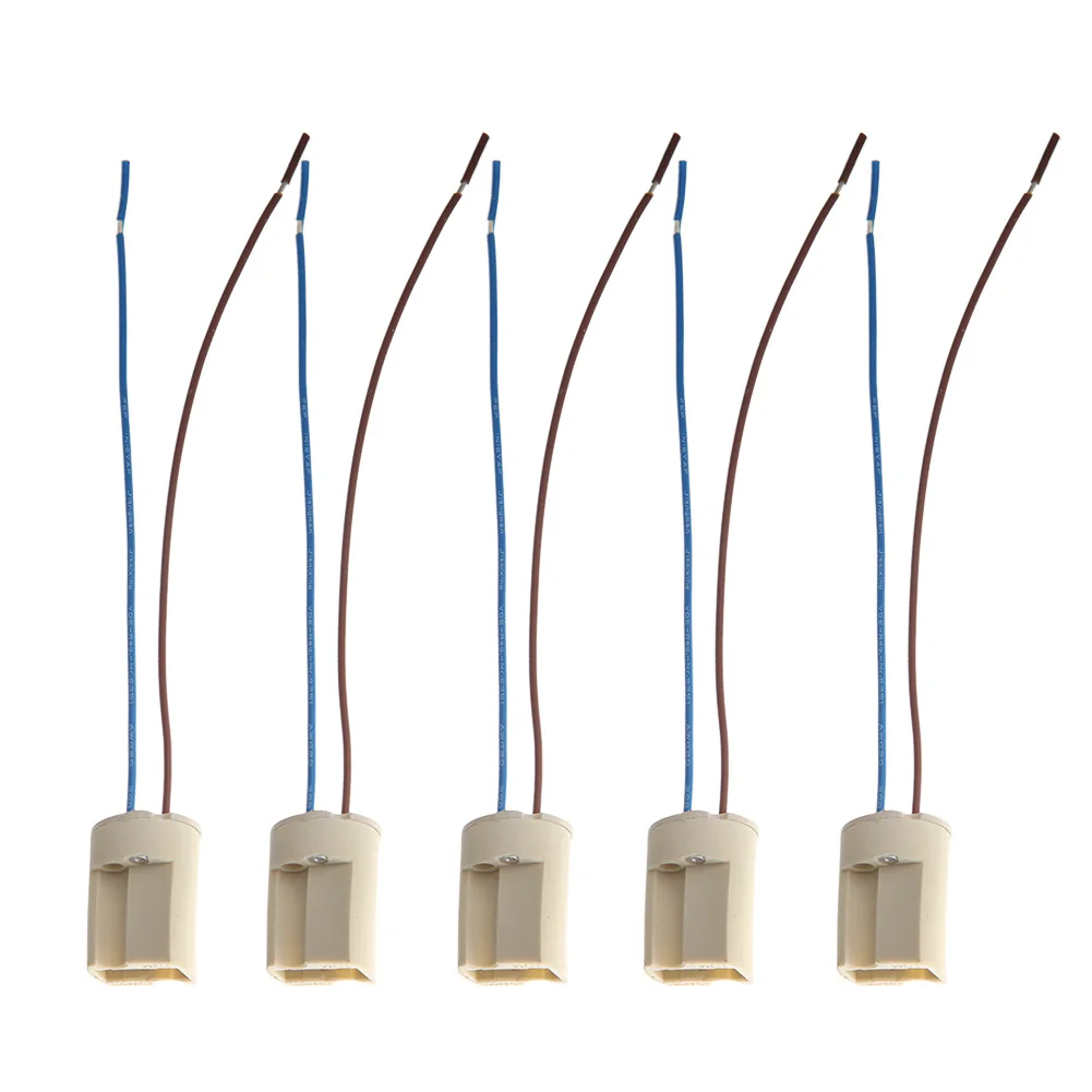 5PCS 200mm G9 Lamp Base 250V 2A Ceramic Socket G9 Type Halogen Lamp Holder
