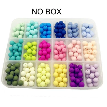 

New 15MM Silicone Round beads 20PCS/lot Silicone Teether beads Food Grade Silicone loose bead for baby chew BPA free