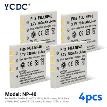 

1/2/4pcs Premium NP-40 Lithium ion 780mAh 3.7V Rechargeable Digital Batteries For Fuji Single Lens Reflex F402 F455 F460 F480