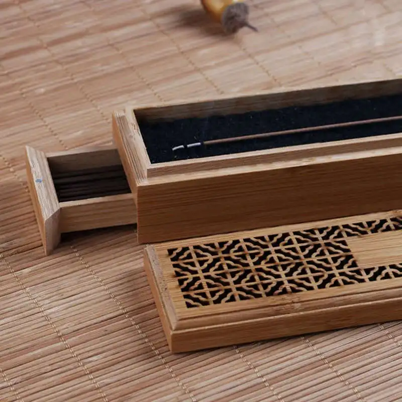 Ароматическая горелка подставка для ароматических палочек с ящиком Joss-Stick Box полый ароматерапия Zen лежа курильница для дома и офиса Чайный домик