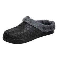 Home Shoes Men Slippers Home Slippers Couple Large Size Casual Home Plus Velvet Warm Shoes Comfortable Cotton Slippers Chinelo