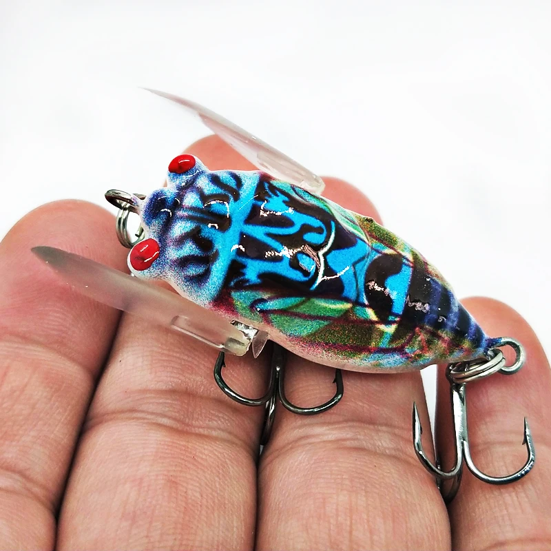 1PCS Pesca Bionic Insect Popper Fishing Lures 5cm 6g Simulation