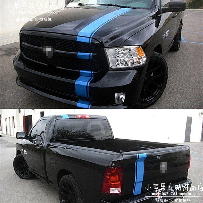 をダッジラム車のステッカー花輪本体平行ラインステッカーカラーバー修正 車のステッカー Aliexpress