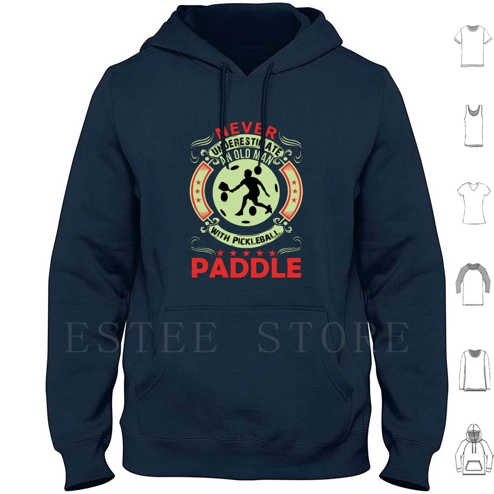 Old Man Pickle Ball Player Hoodie Long Sleeve Pickleball Gag Pickleball  Novelty Items For Women Pickleball Designs Coffee|Hoodies & Sweatshirts| -  AliExpress