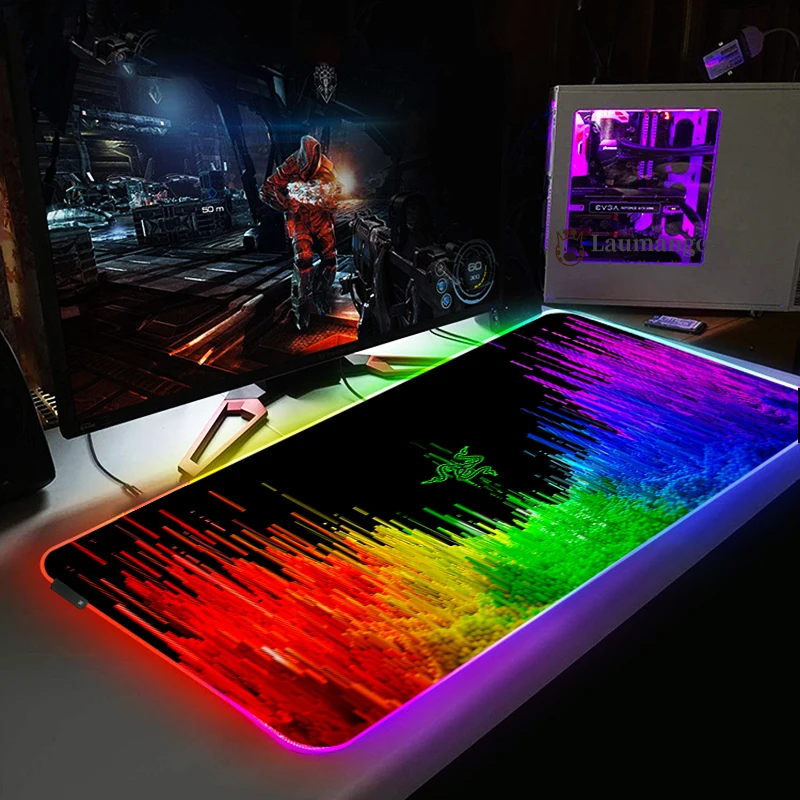 40*90CM RGB Mouse Pad Gaming Computer Mousepad Backlit Large Mousepad