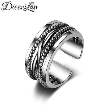 

Bohemian Ethnic 925 Sterling Silver Multi-layer Chains Rings for Women Bridal Wedding Vintage Finger Rings Christmas Gifts