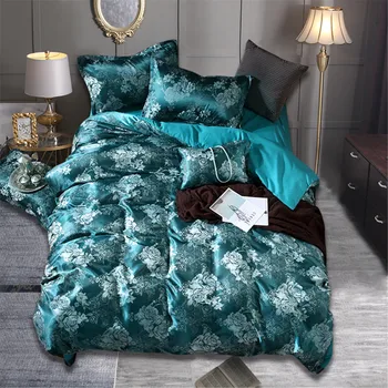 

Luxury Bedding Sets Jacquard Queen/King Size Duvet Cover Set wedding Bedclothes Bed Linen Quilt Cover