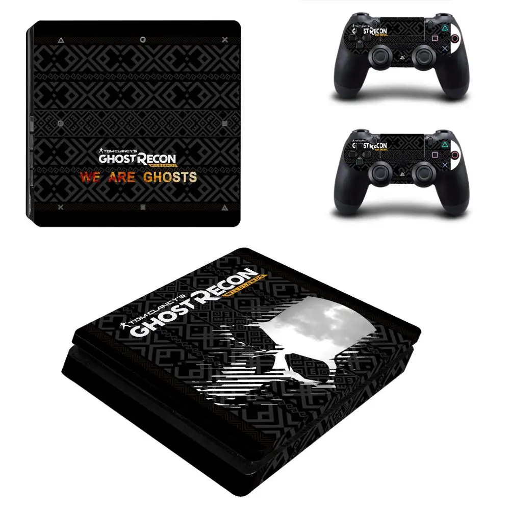Tom Clancy's Ghost Recon willds PS4 тонкая наклейка Play station 4 стикер кожи для playstation 4 PS4 Slim консоль и контроллер - Цвет: YSP4S-1131