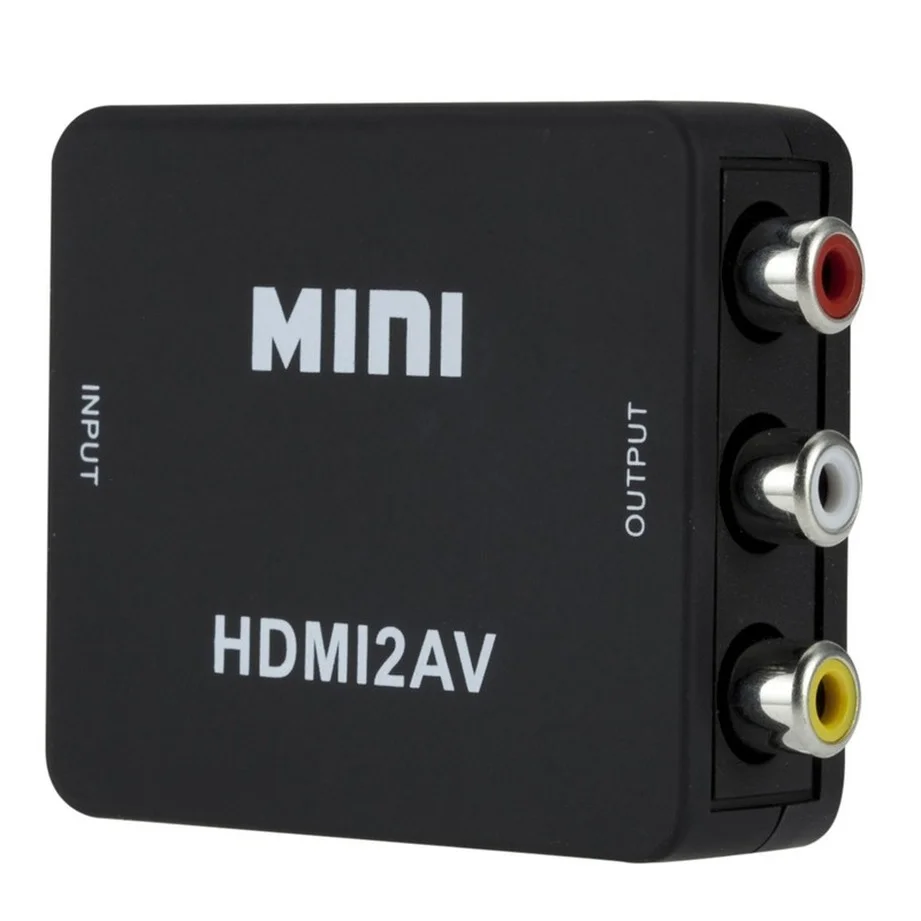 1080P HDMI to AV Video Scaler and Converter Adapter