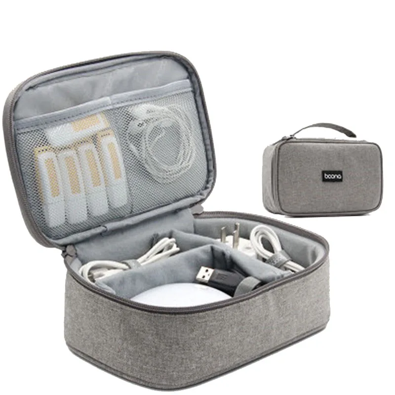 

Large Capacity Data Cable Storage Bag Laptop Power Cord Digital Bag Earphone Power Bank Bags Usb Disk U Shield Charger Oragnizer