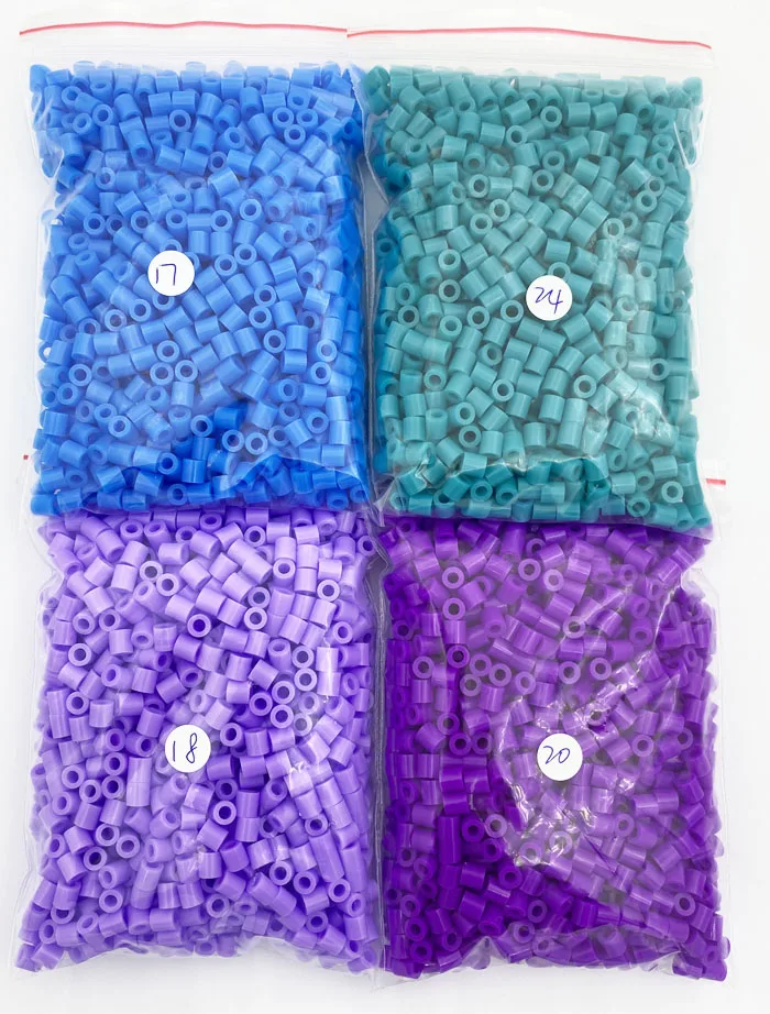 Rainbow Mix Iron Beads Craft Kit - 2000 Pieces for Creative Kids' Projects