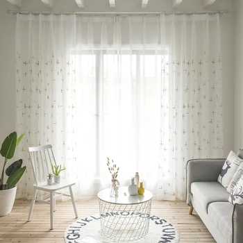 

Simple Design Home Decoration Tulle Curtains for Living Room Perspective Beautiful Stylish Bedroom Curtains for Coffee Bar