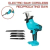 Mini Electric Saw Cordless Reciprocating Saw With 4 Saw Blades Woodworking Cutting DIY Power Saws Tool For Makita Battery 18V ► Photo 2/6