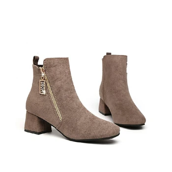 comprar Cresfimix Mulheres De Pouco Peso Alta Qualidade Anti Skid Botas De Tornozelo Curto Com Zíper Lateral Senhora Sapatos Frescos Bottes Femmes C6469