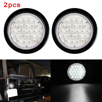 

Reverse Truck Tail Light Backup Lamp Clear Accessories 12V 4 Inch Round