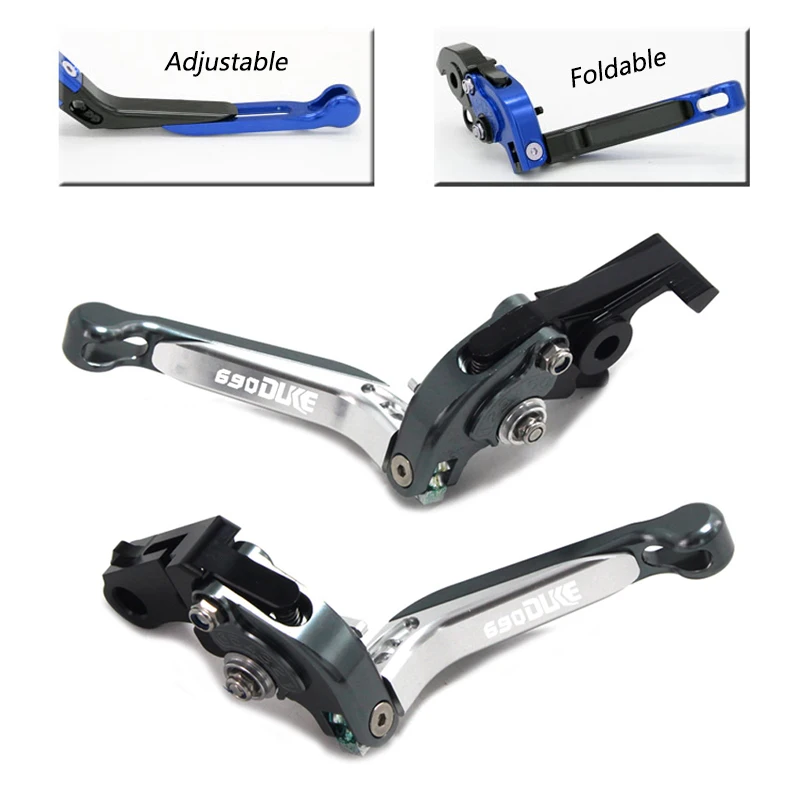 

CNC Clutch Levers for 2014-2016 KTM 690 Duke Motorcycle Aluminum Alloy Brake Clutch Levers Extendable Folding Handle