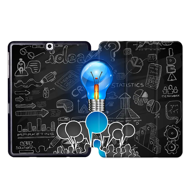SS02 Sanmubaba чехол для Samsung Galaxy Tab S2 9,7 дюймов тонкий из искусственной кожи с откидной подставкой смарт-чехол для планшета funda T810 T813 T815 T819 - Цвет: SS02