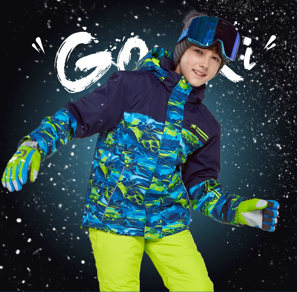 boys belted ski jacket