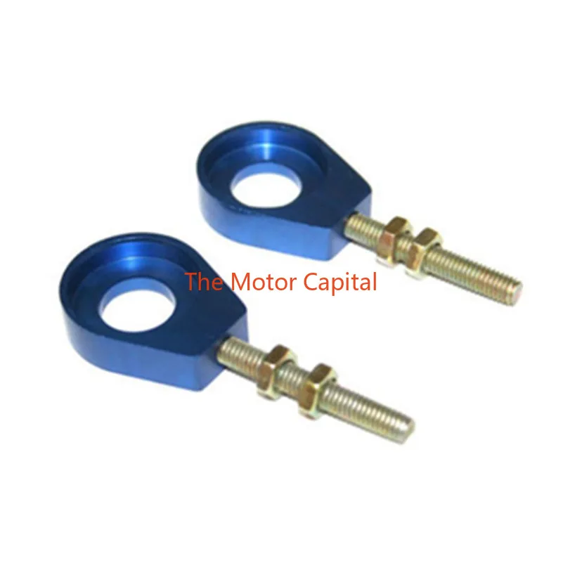 110cc 125cc 140cc Aluminum Chain Tensioner Adjuster Dirt Bike Pit ATV Motorcycle Scooter 12mm or 15mm Rear Wheel axle hole