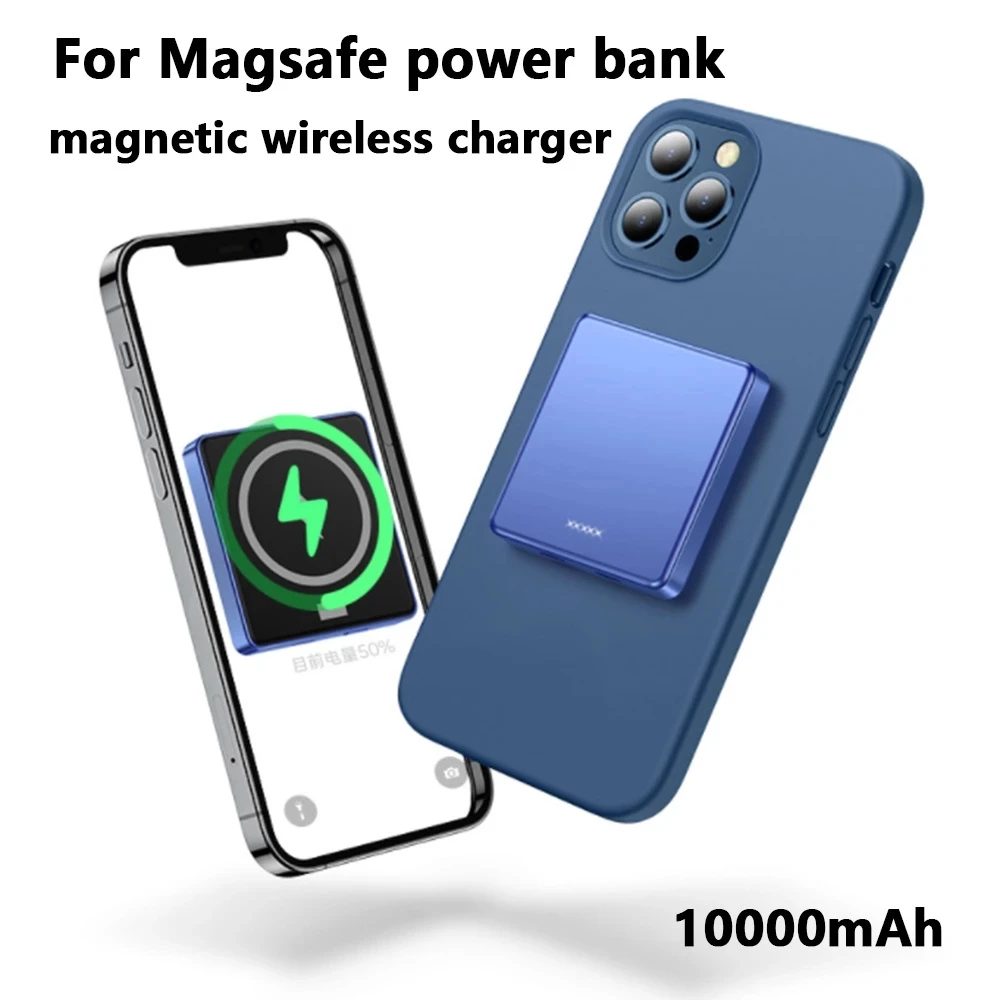 15W Magnetic Charger Power Bank For Magsafe Iphone12pro Max Mini Wireless Charging PD20w Powerbank 10000mAh Mobile Phone Battery
