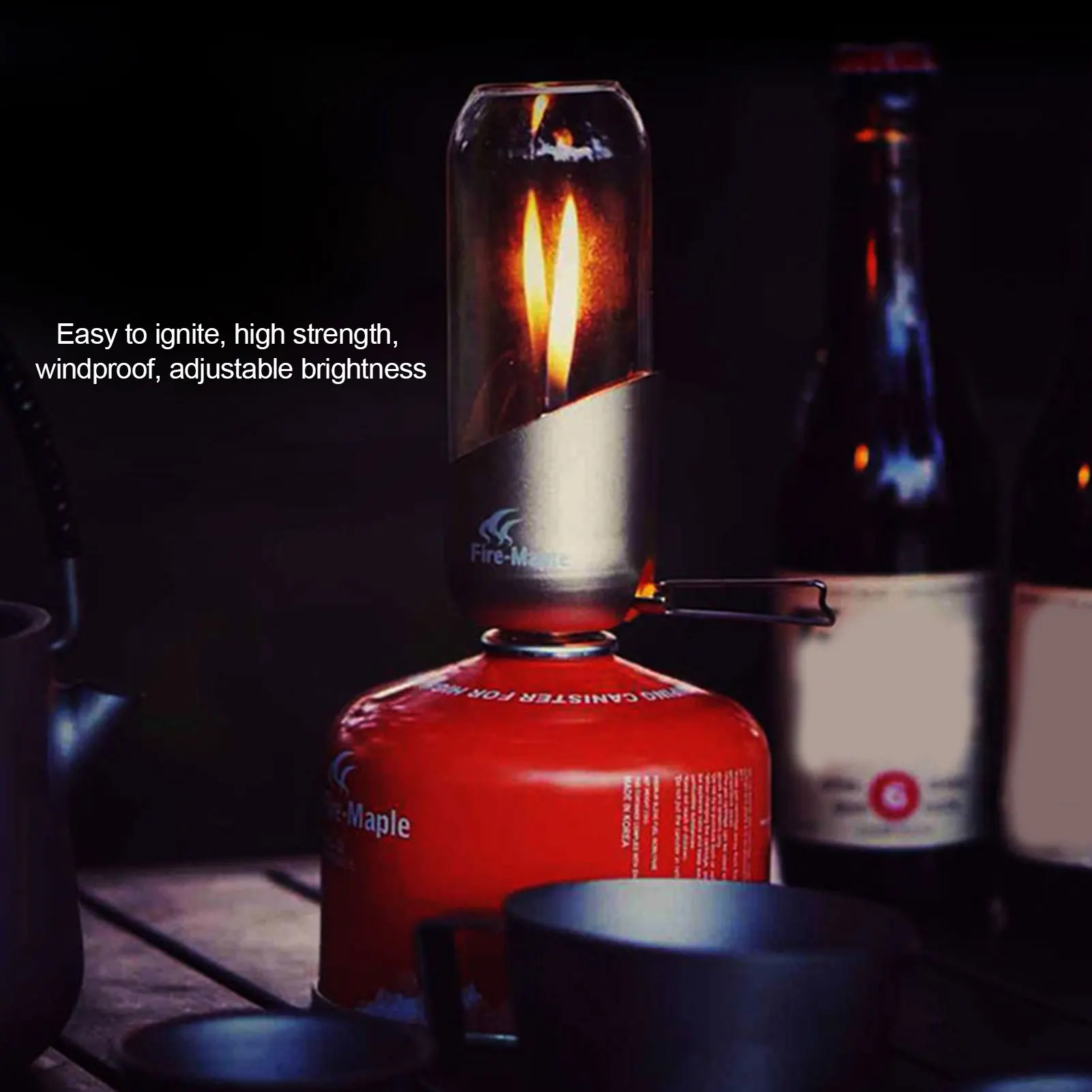 

Orange Gas Lantern Outdoor Propane Fuel Gas Lamp For Camping