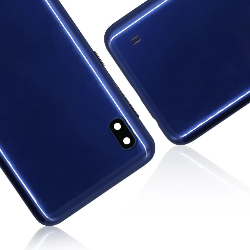 Для samsung Galaxy A10 A105 крышка батареи+ камера Стекло объектив для samsung A105F задняя дверь запасные части