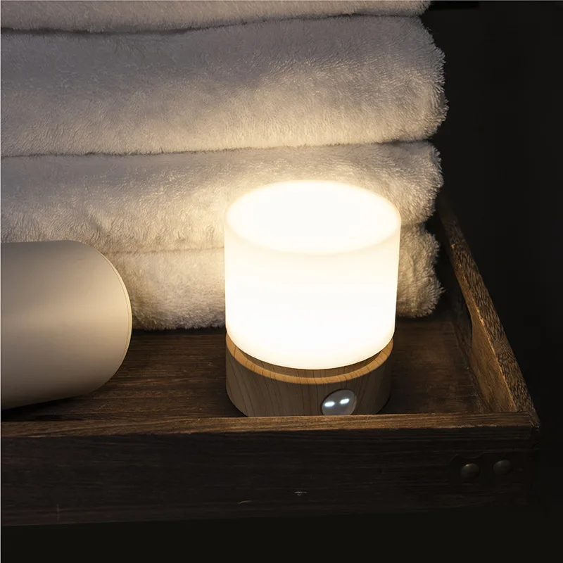

Simple Cylindrical Lamp Bedside Desktop Atmosphere Lamp Breathing Sleep Night Light Stepless Dimming Design