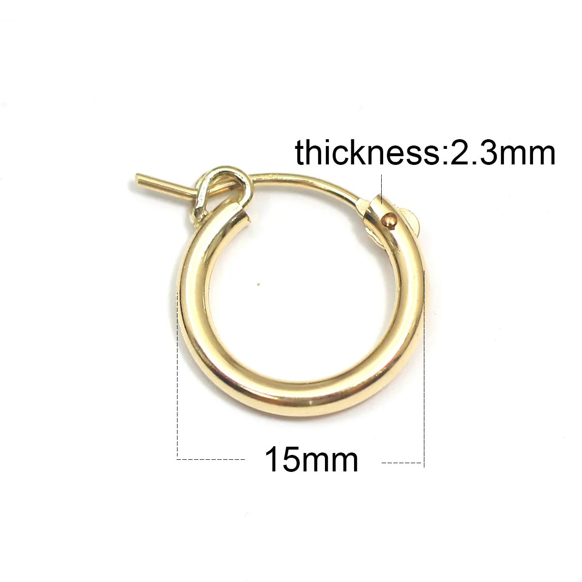 Beadsnice ID40048smt2 Позолоченные гладкие серьги-кольца женские ювелирные изделия круглый милый подарок для нее минималистичные серьги