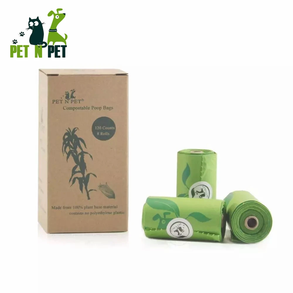 Pet N биоразлагаемые корма сумки 240/120 отсчетов биоразлагаемый мешок для мусора