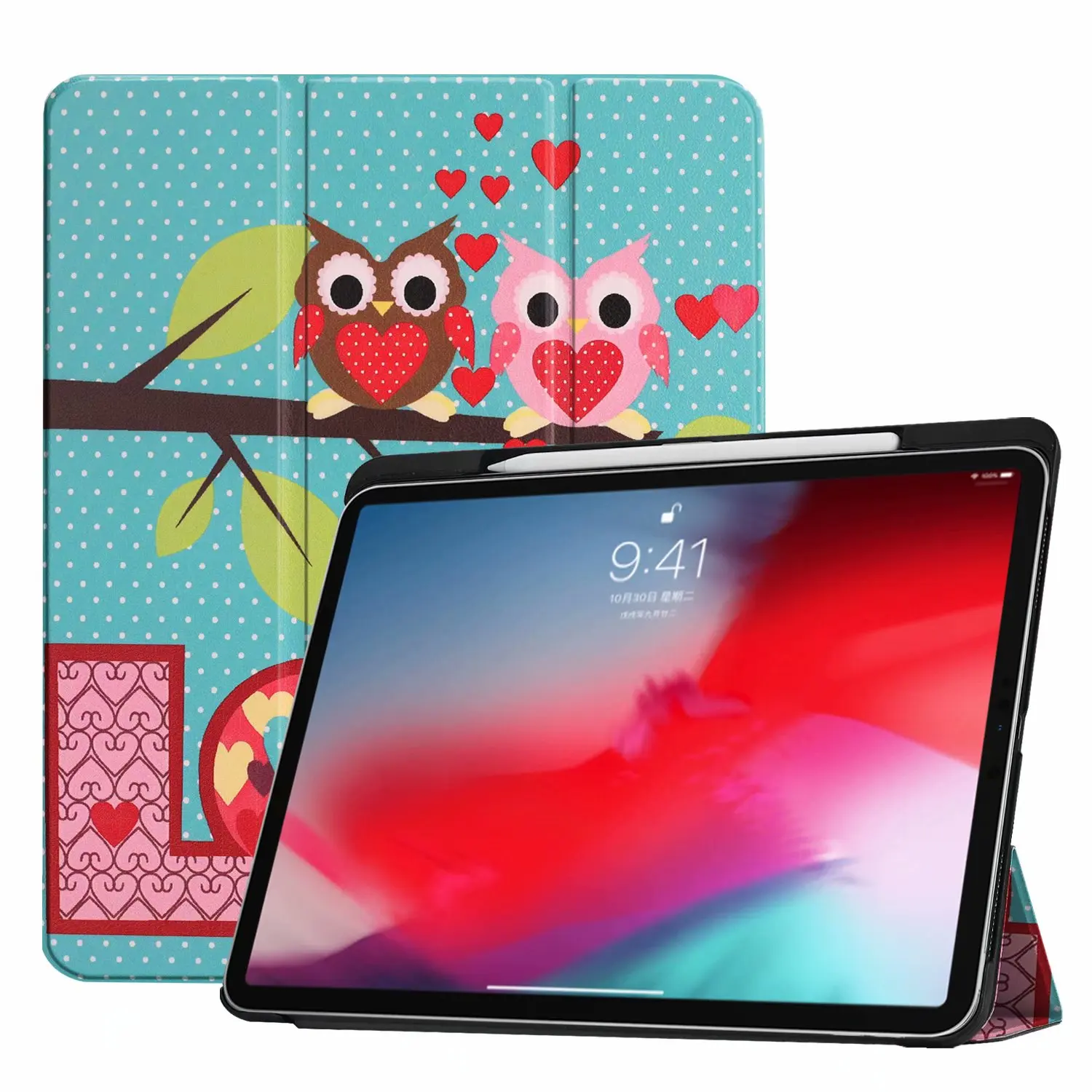 Funda для iPad Pro 11 чехол с карандашом Держатель смарт из искусственной кожи Trifold подставка+ Жесткая задняя крышка из ПК для нового iPad Pro 11 чехол